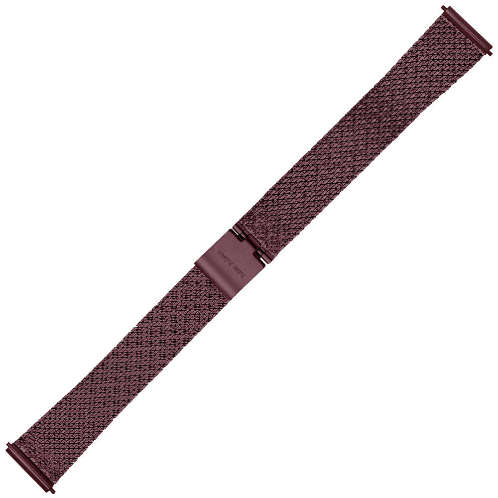 julie-julsen-diamond-edelstahl-mesh-uhrband-14-mm-plum-mit-pin-system image 1