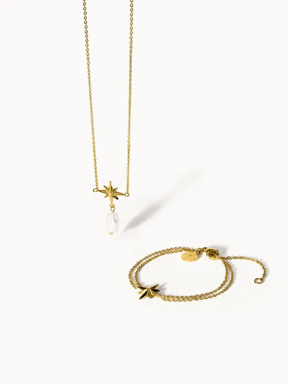 purelei-mahina-club-windrose-set-kette-doppel-armband-mit-s-wasserperle image 1