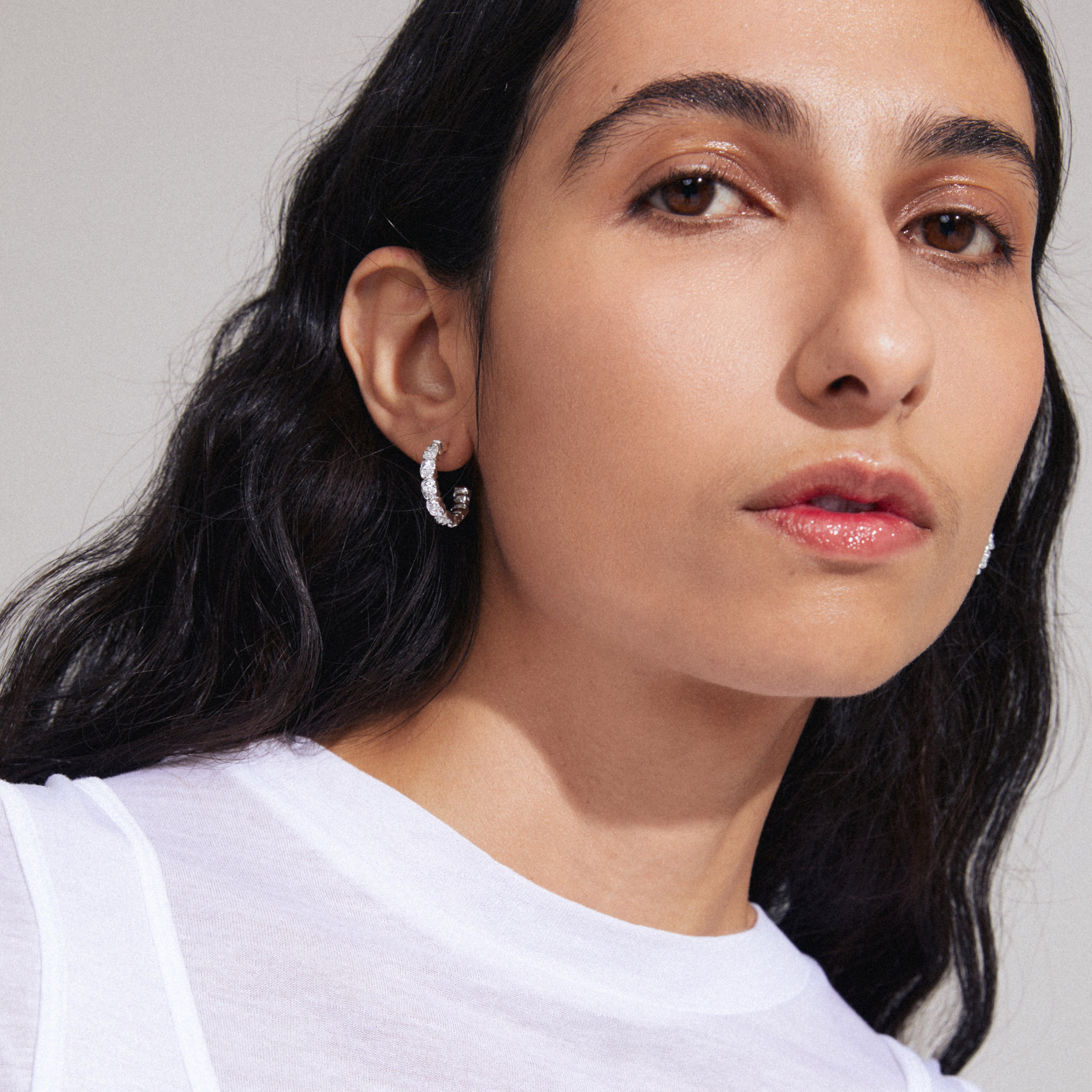 pilgrim-scottie-ohrringe-silber-plated-semi-hoops-aus-cubes image 2