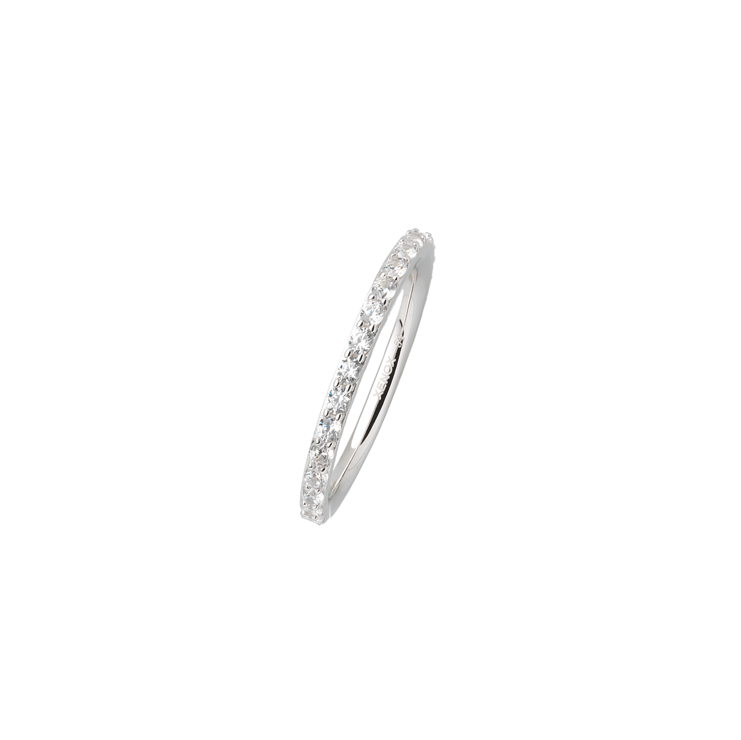 xenox-krappe-ring-925-sterlingsilber-rhodiniert-zirkonia image 1