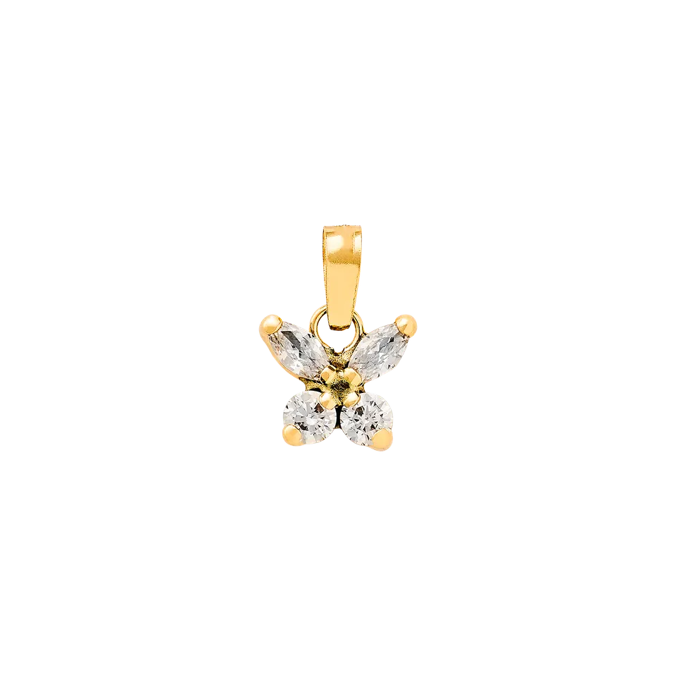 xenox-fine-anh-nger-mit-zirkonia-585-gelbgold image 1