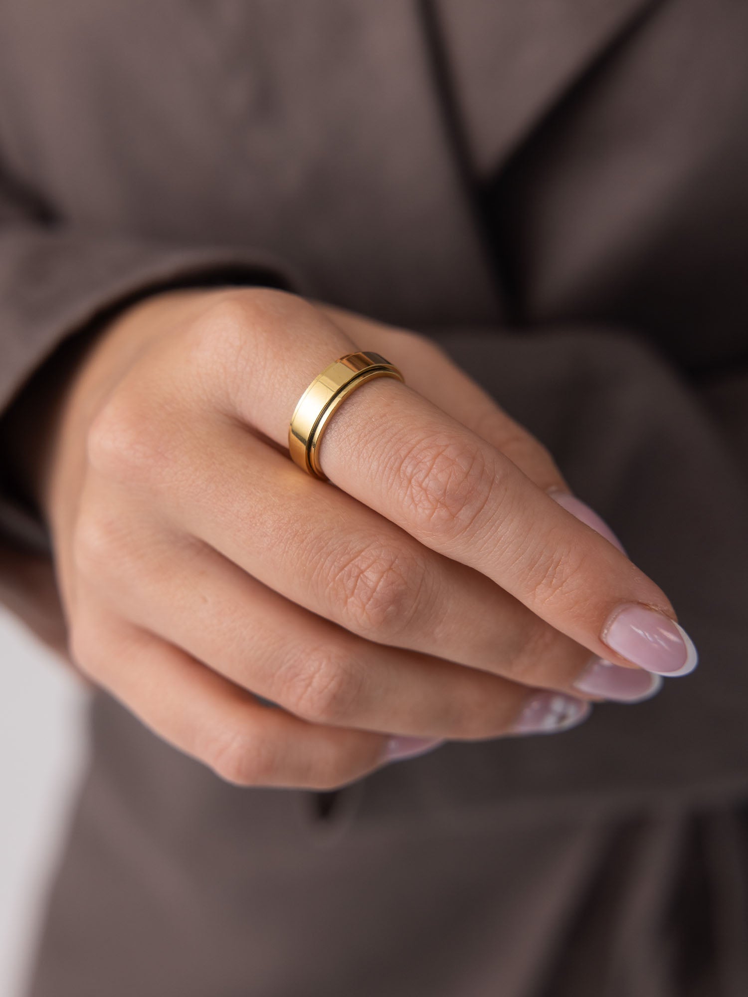 purelei-fidget-anxiety-ring-anti-stress-ring-drehbar-in-gold-silber-ros-gold image 2