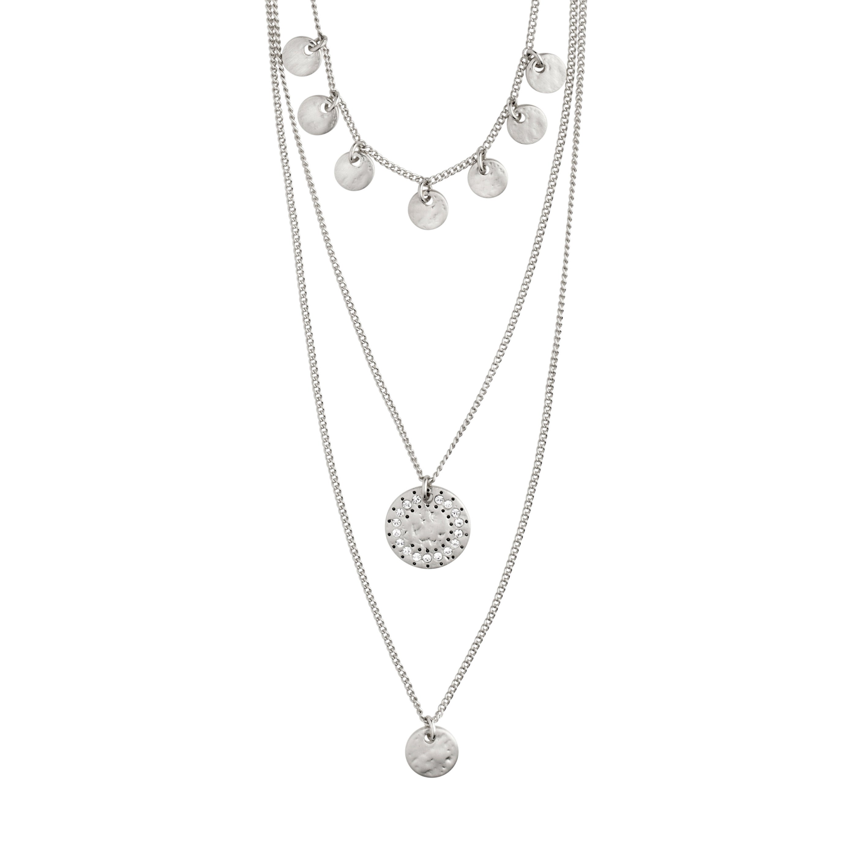 pilgrim-arden-3-in-1-kristall-halskette-silber-plated-layer-kette image 1