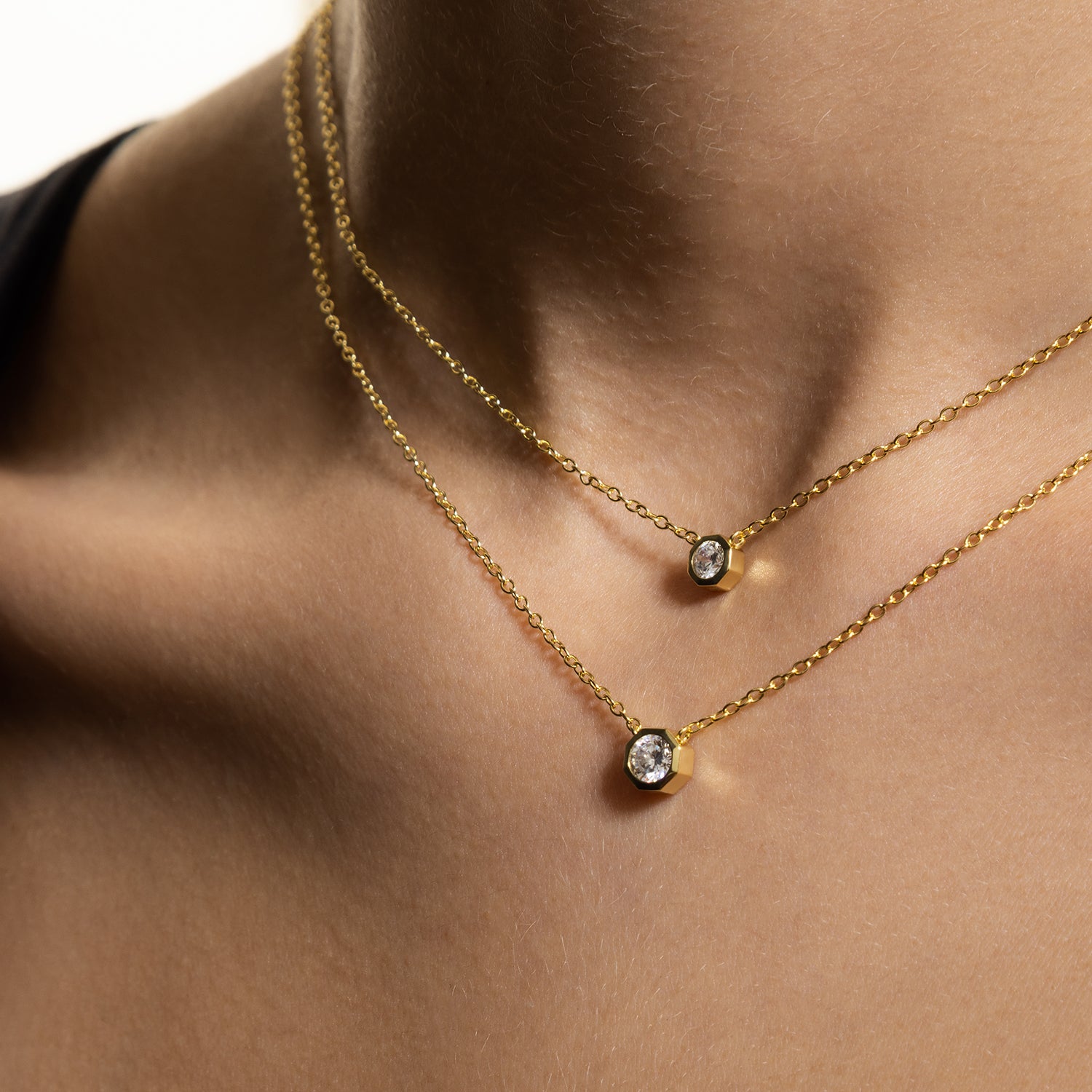 xenox-pure-essentials-halskette-925-sterlingsilber-rhodiniert-mit-zirkonia-3 image 4