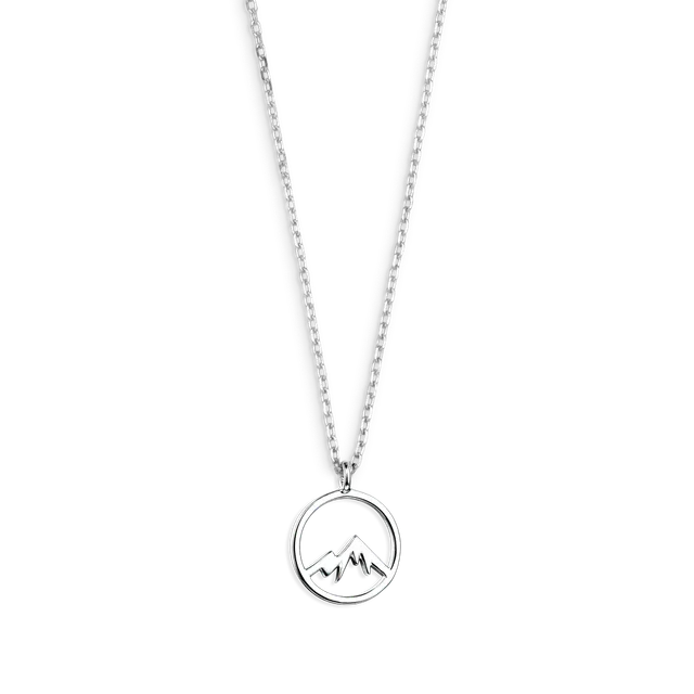 xenox-berg-halskette-925-sterlingsilber-rhodiniert-mit-rundem-berg-anh-nger image 1