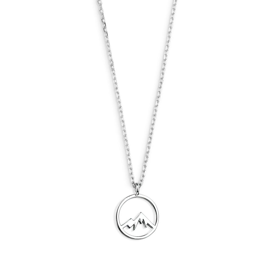 xenox-berg-halskette-925-sterlingsilber-rhodiniert-mit-rundem-berg-anh-nger image 1