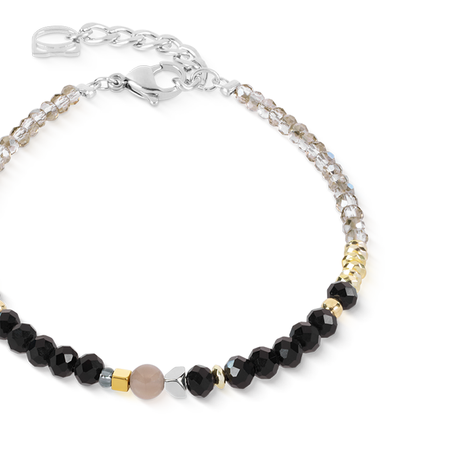 coeur-de-lion-armband-amulett-modern-future-gold-schwarz-17-5-cm image 2