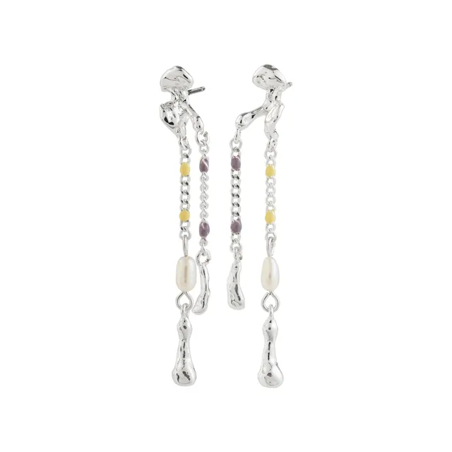 pilgrim-reggie-ohrringe-versilbert-multi-mit-perle-und-beads image 1