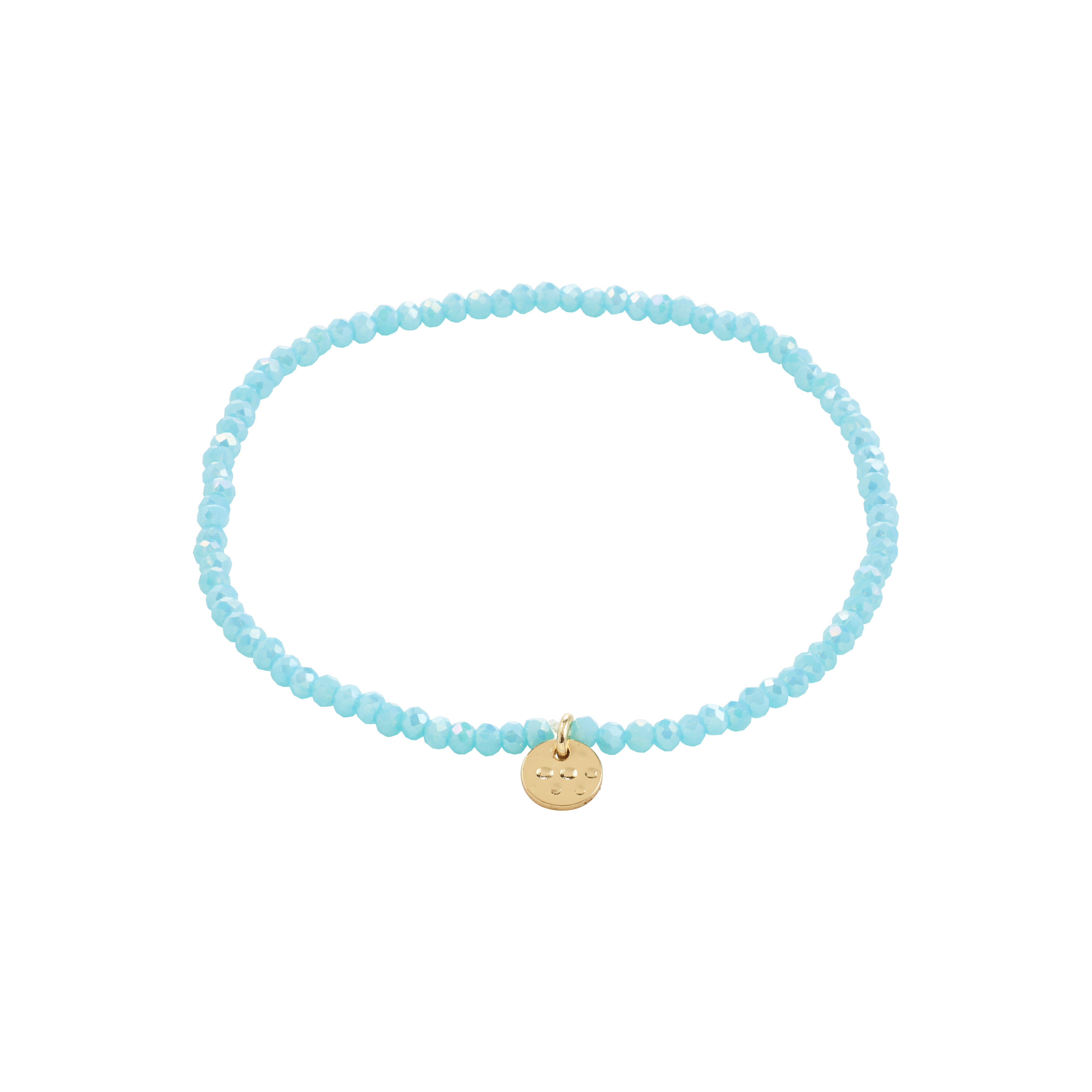 pilgrim-indie-armband-himmelblau-goldplattiert-glasperlen-armband-17-cm image 1
