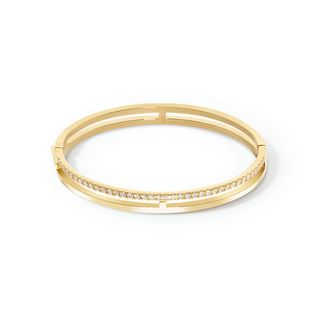 coeur-de-lion-eternal-unity-armreif-gold-kristall-zirkonia-edelstahl image 1