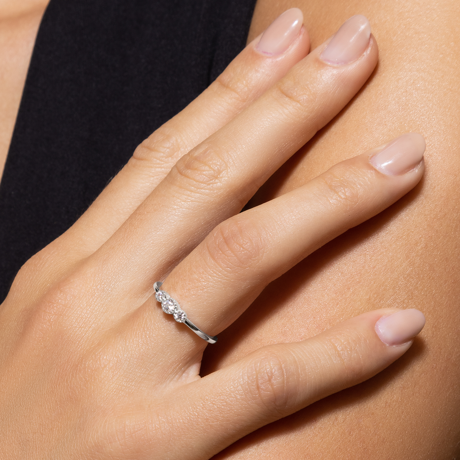 xenox-pure-essentials-ring-925-sterlingsilber-rhodiniert-zirkonia image 3