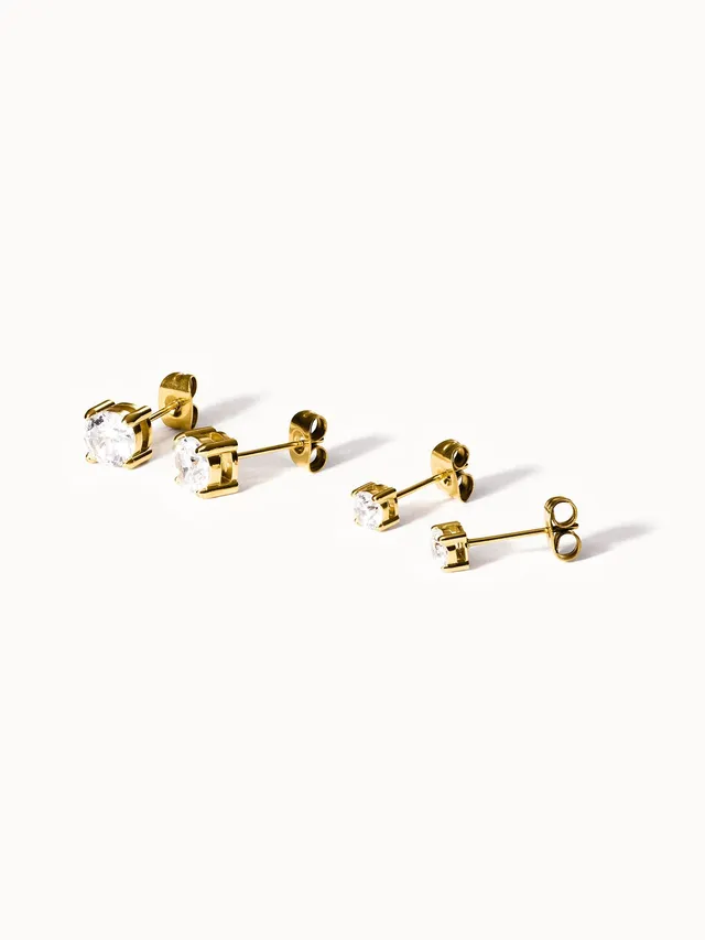 purelei-pristine-ohrring-set-zirkonia-ohrstecker-4-mm-6-mm-in-gold-silber-ros-go image 1