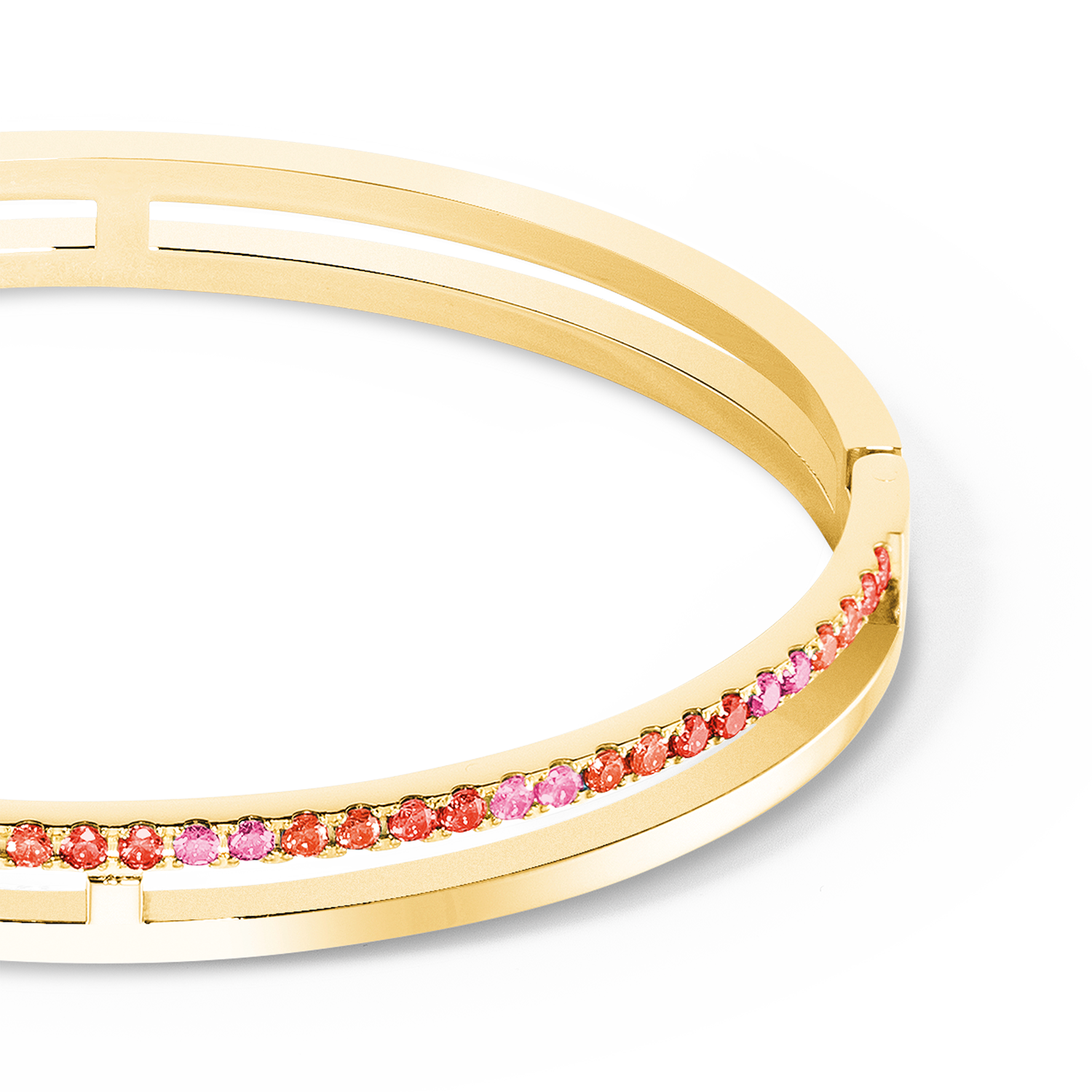 coeur-de-lion-eternal-unity-armreif-gold-rot image 2
