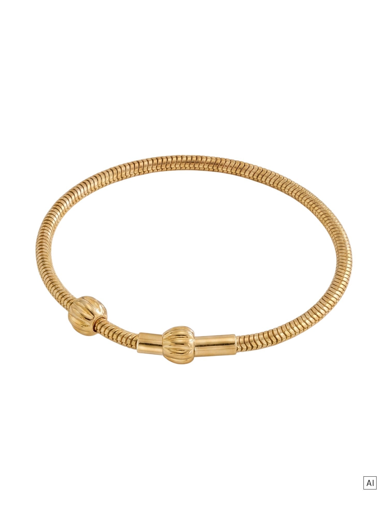 purelei-lei-charm-armband-schlangenkette-armband-mit-pikake-verschluss image 1