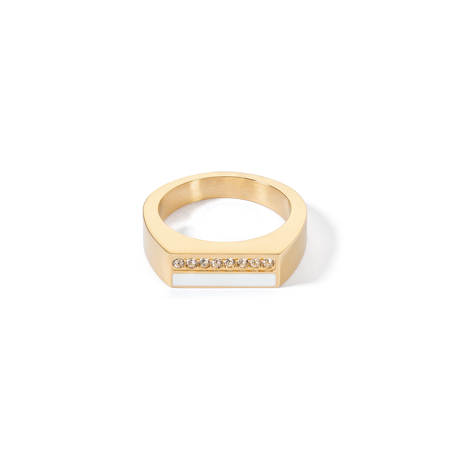 coeur-de-lion-brilliant-square-stripes-ring-gold-wei image 1