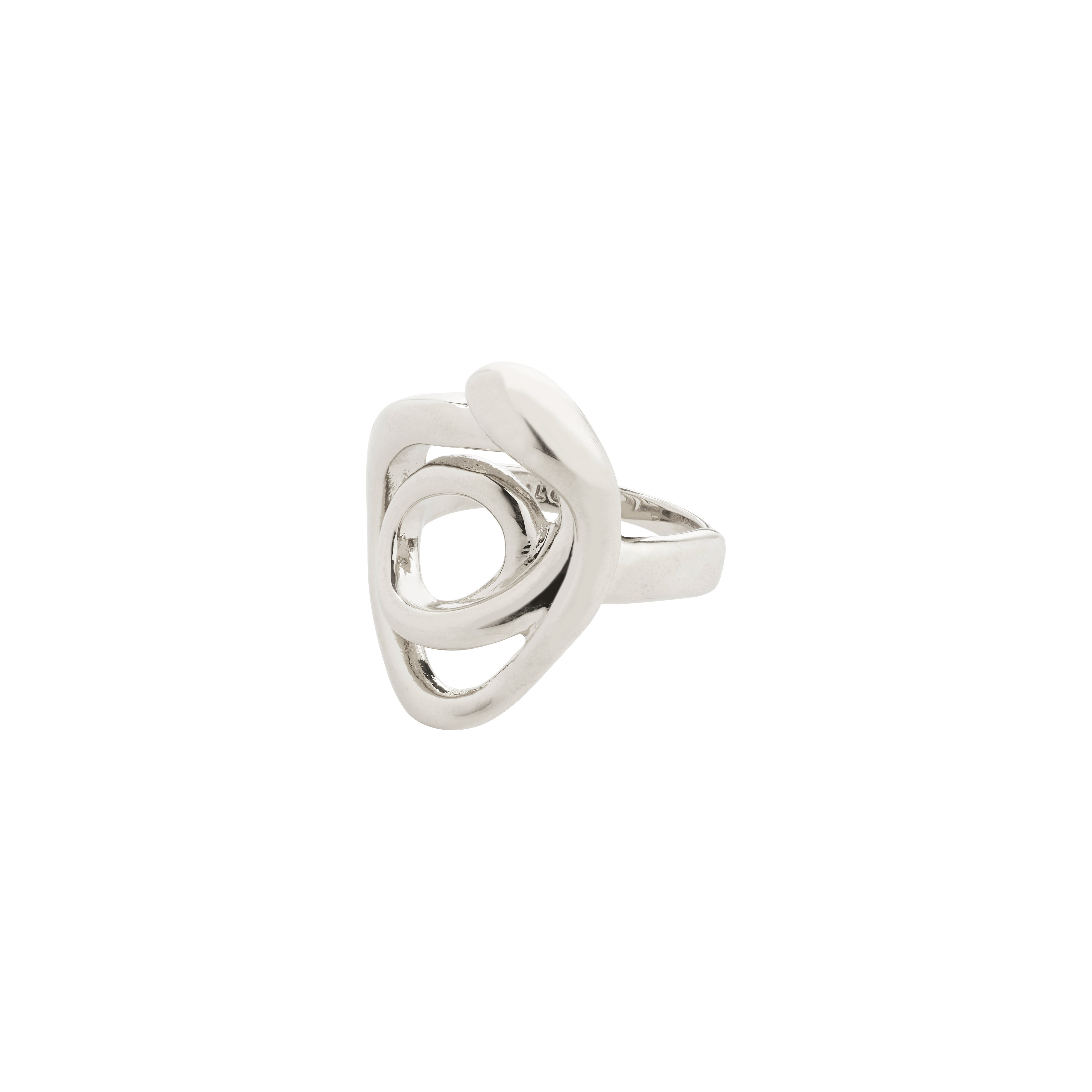pilgrim-diego-statement-ring-versilbert-doodle-design-organisch image 1