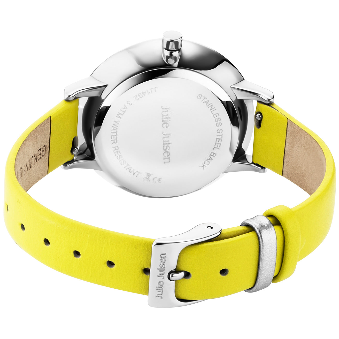 julie-julsen-color-lime-damen-armbanduhr-gelb-leder-36-mm image 4