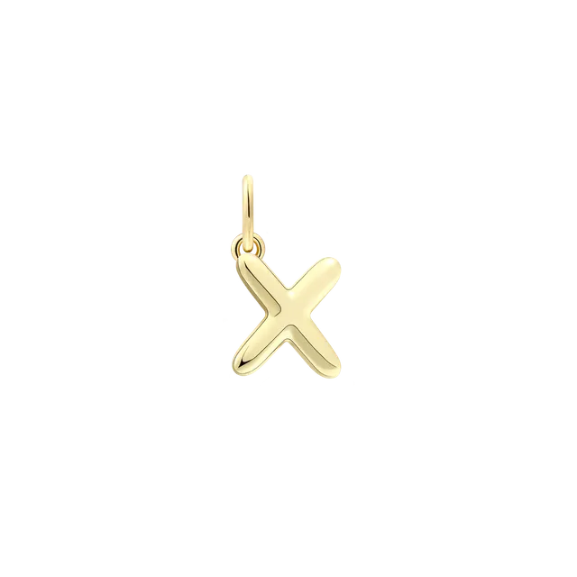 xenox-x-letter-bold-charm-925-sterlingsilber-18k-vergoldung image 1