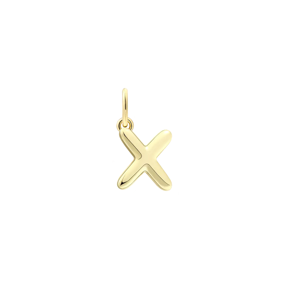 xenox-x-letter-bold-charm-925-sterlingsilber-18k-vergoldung image 1