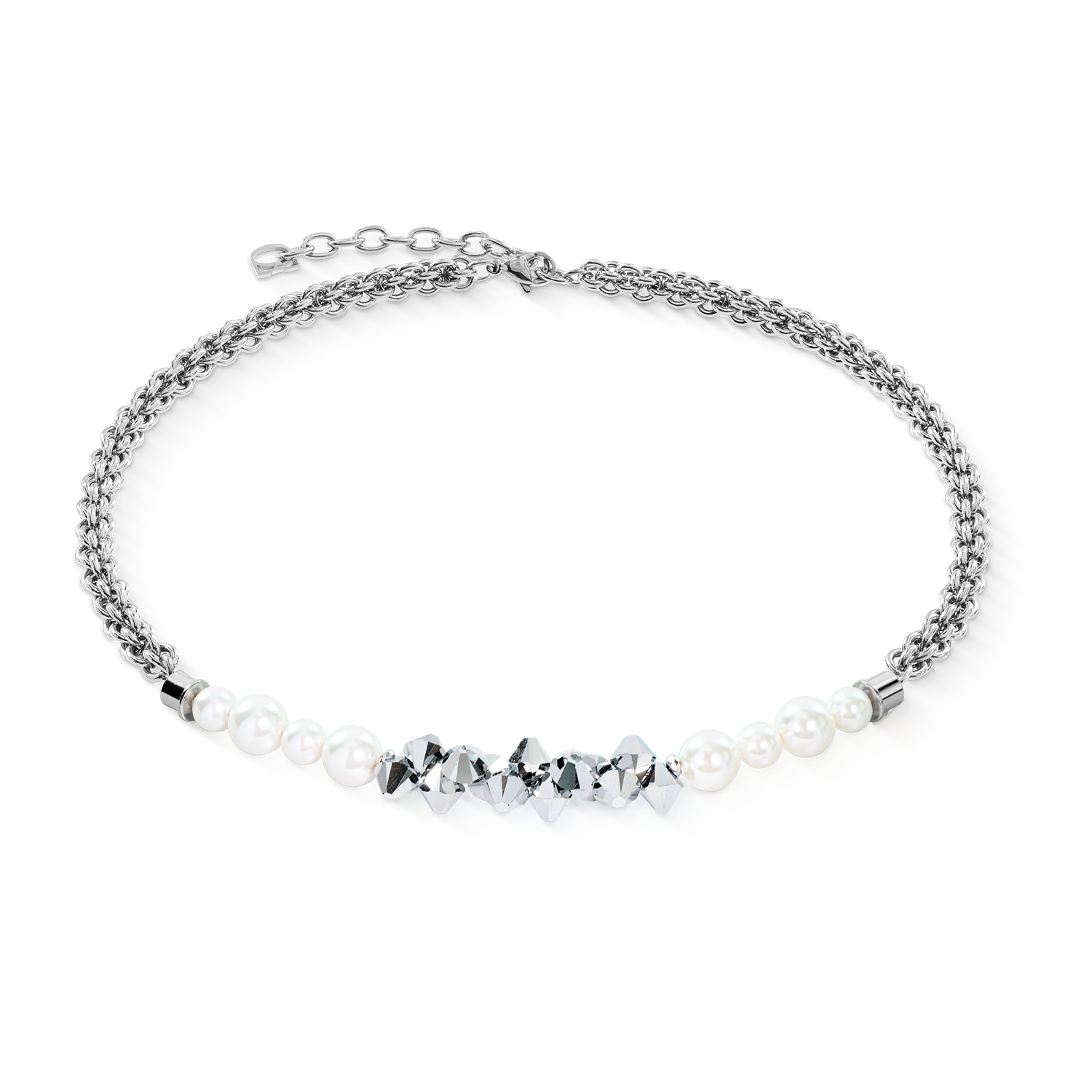 coeur-de-lion-halskette-dancing-crystals-fusion-silber-42-6-cm image 1