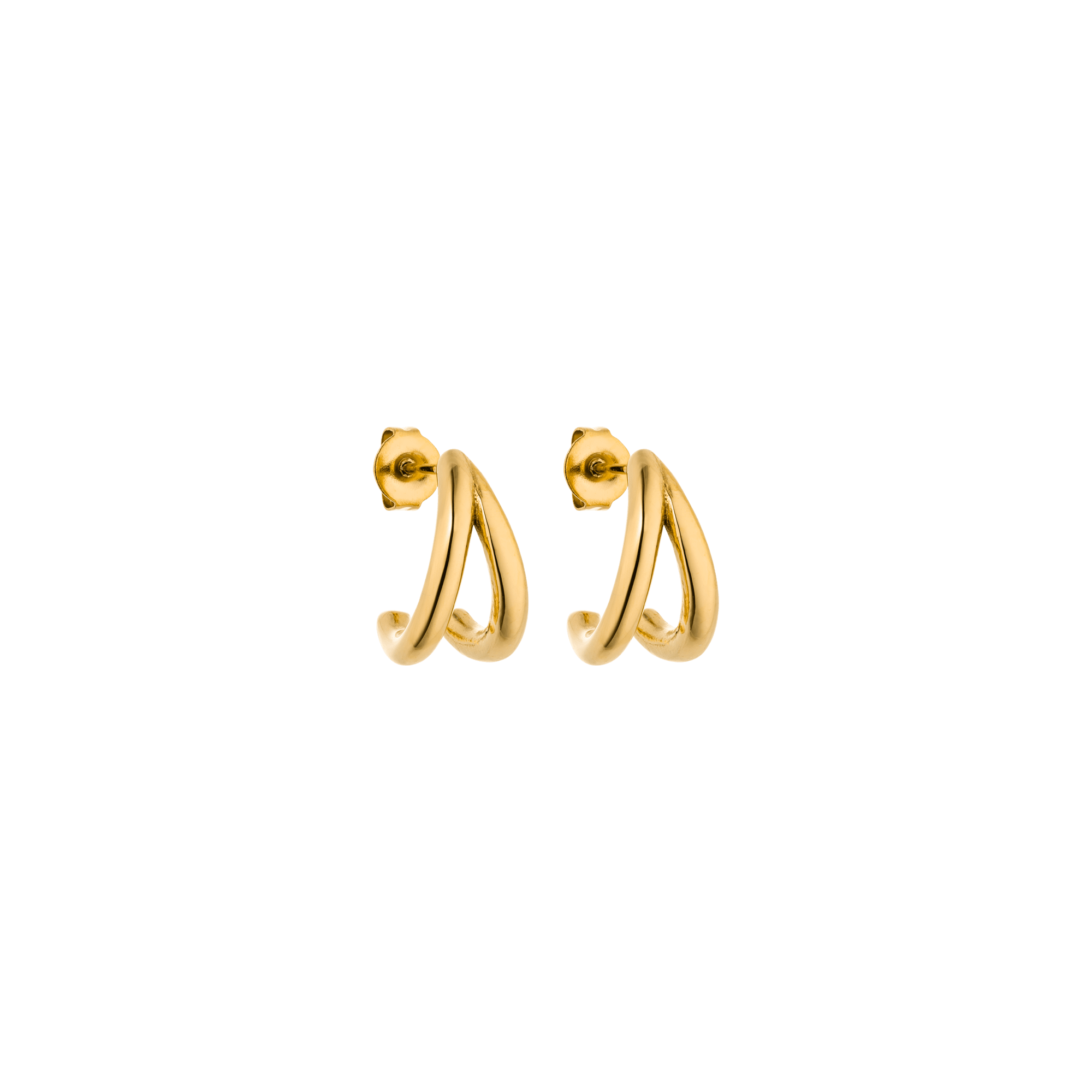purelei-airflow-ohrringe-halbkreis-stecker-9-mm-gold image 1