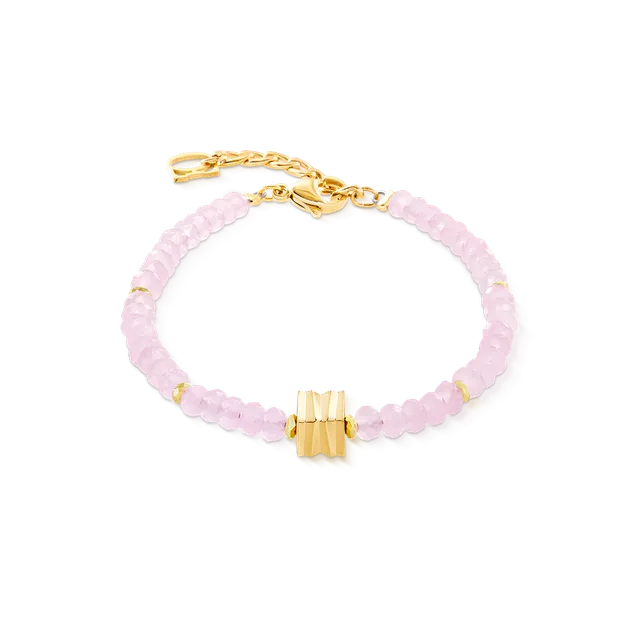 coeur-de-lion-armband-wave-essence-pink-jade-gold-18-cm-3-cm image 1
