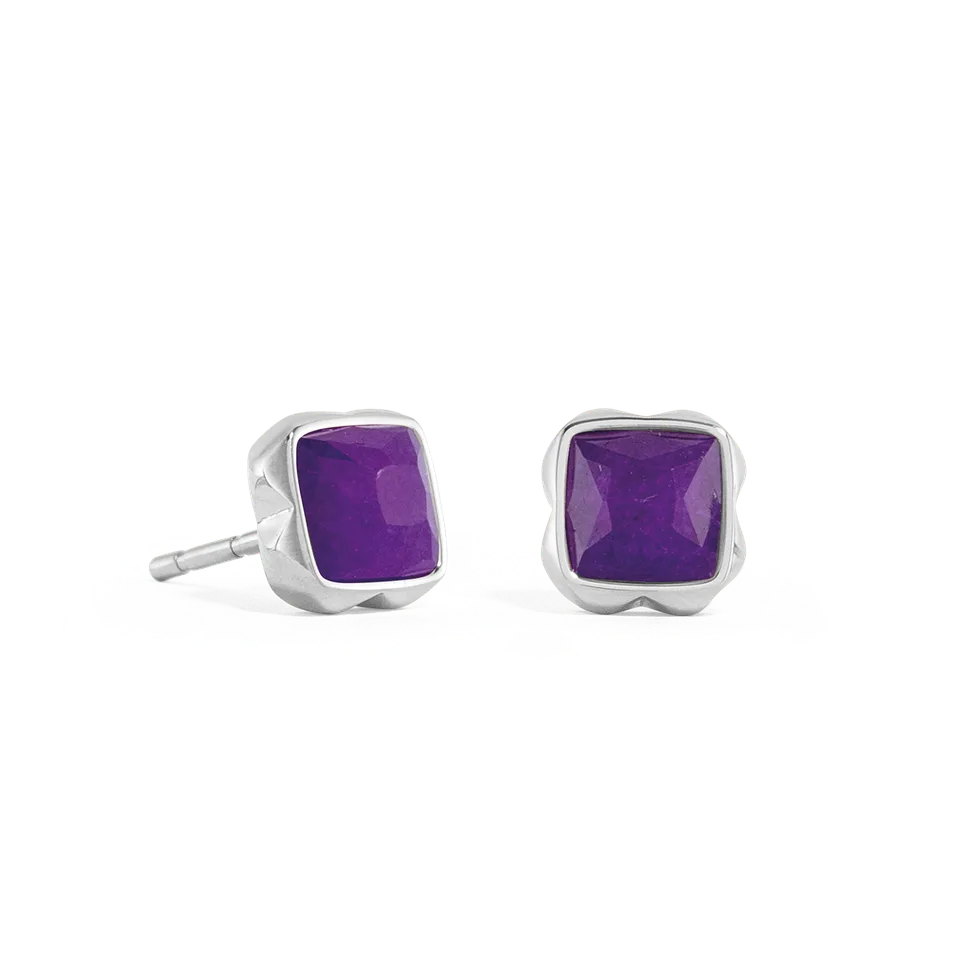 coeur-de-lion-birthstone-februar-ohrstecker-sugilith-silber-0-8-cm image 1