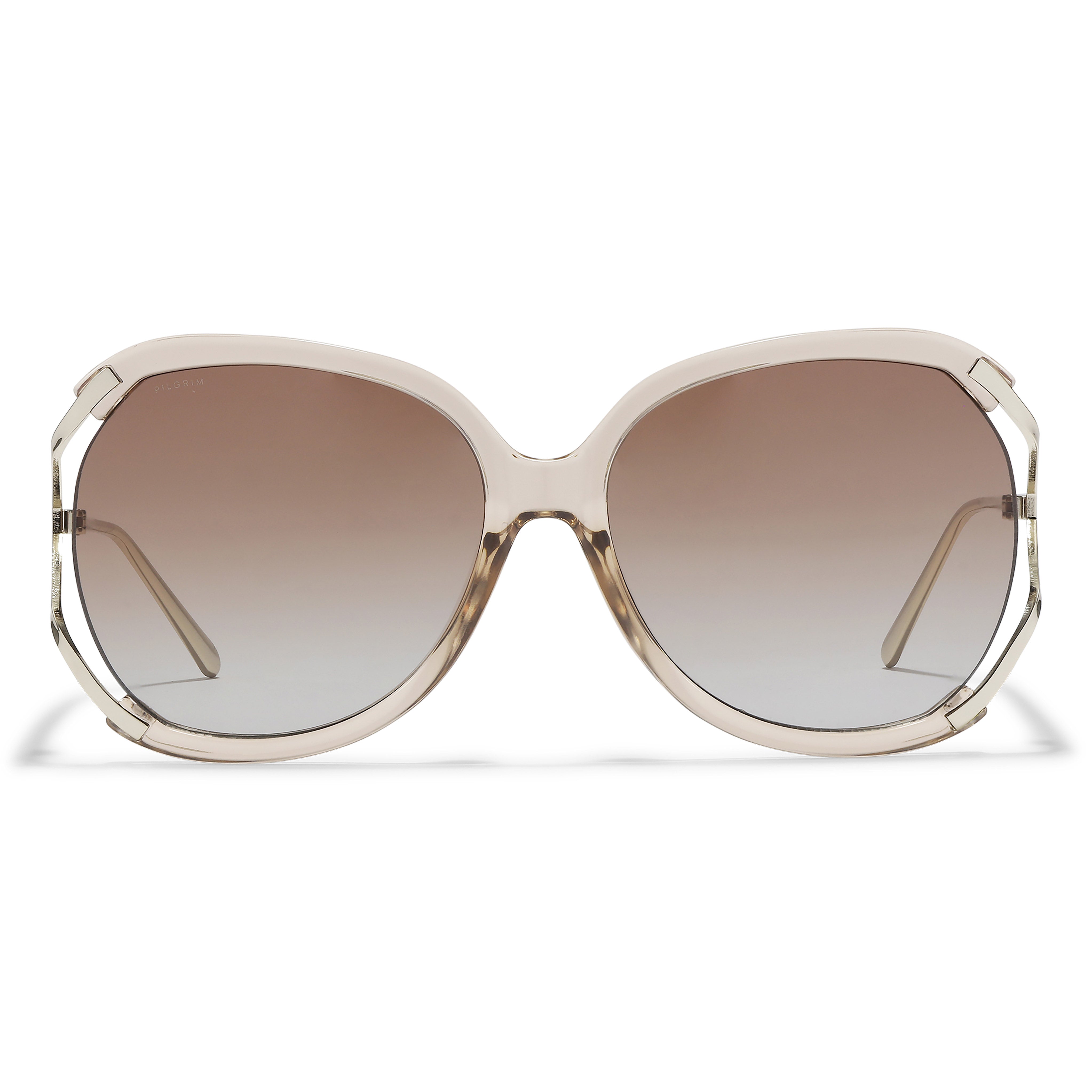 pilgrim-hella-sonnenbrille-hellbraun-gold image 4