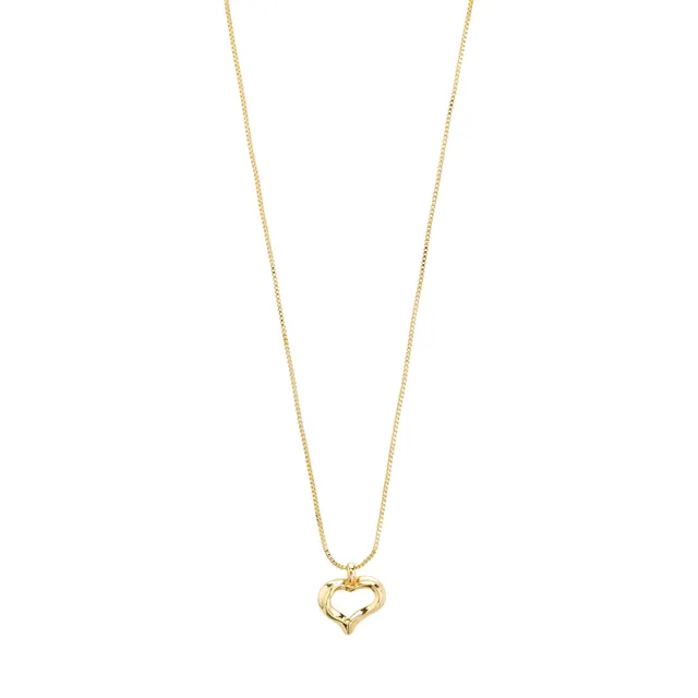 pilgrim-iris-halskette-gold-plated-herzanh-nger-boxkette image 1