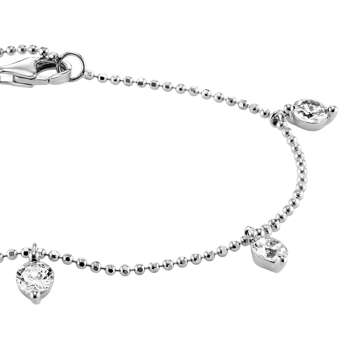 julie-julsen-hanging-crystal-armband-silber-925-mit-5-wei-en-zirkonia image 4