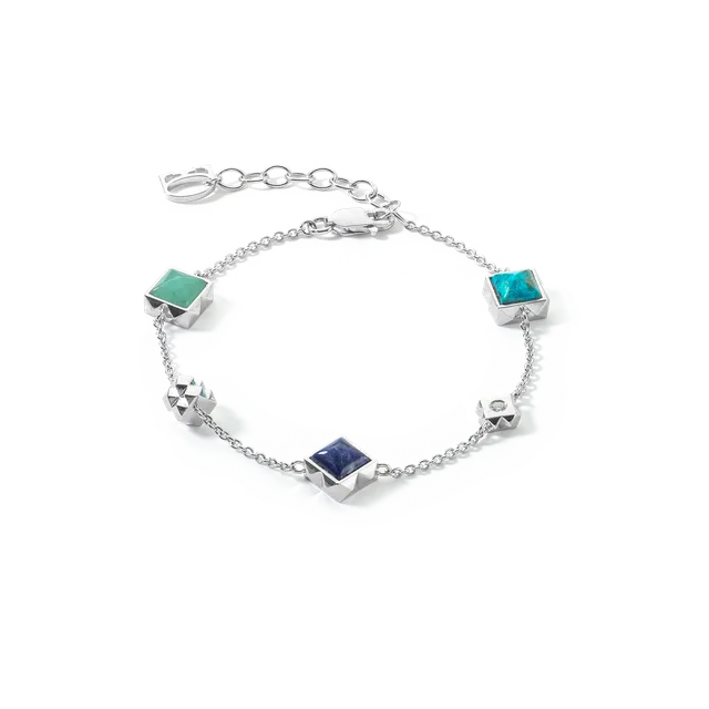 coeur-de-lion-station-collection-armband-silber-blau image 1