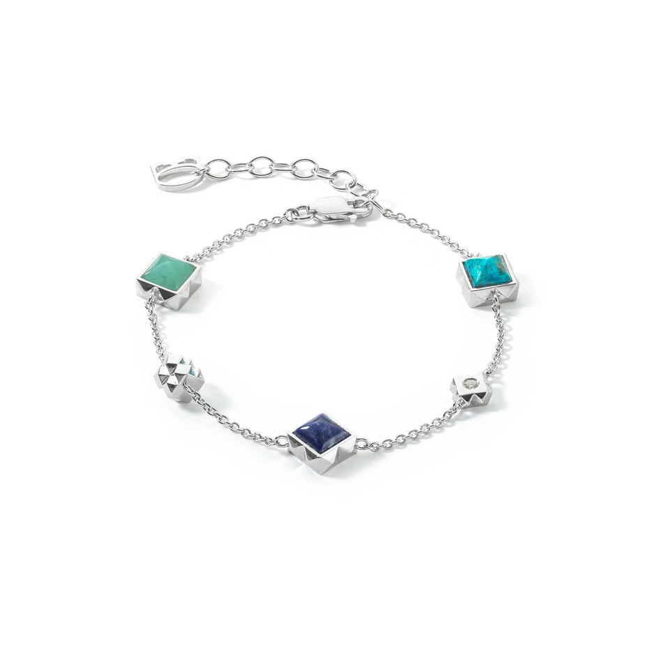 coeur-de-lion-station-collection-armband-silber-blau image 1