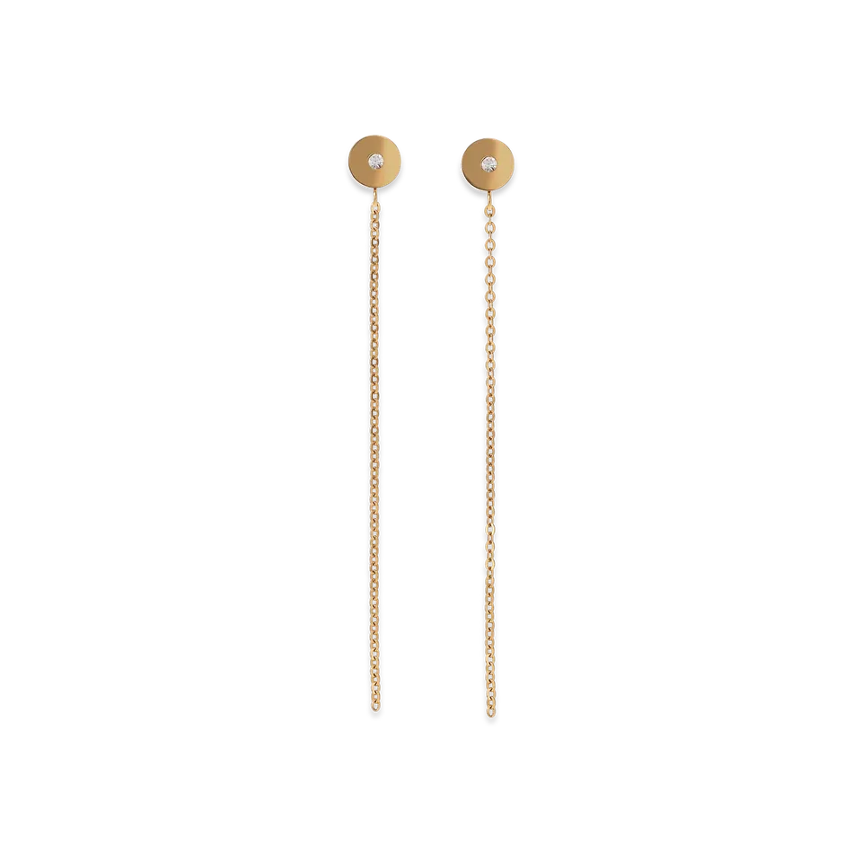 coeur-de-lion-sparklingcoins-ohrstecker-edelstahl-gold-0-8-1-cm image 1