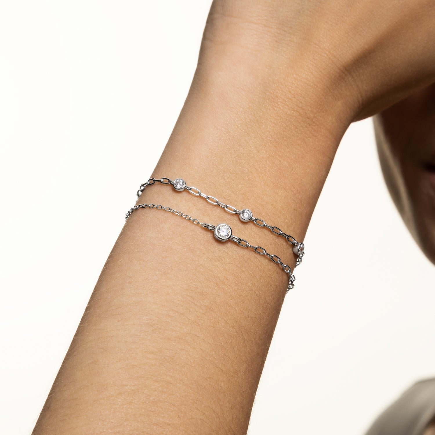 xenox-linked-armband-925-sterlingsilber-rhodiniert-mit-zirkonia image 3