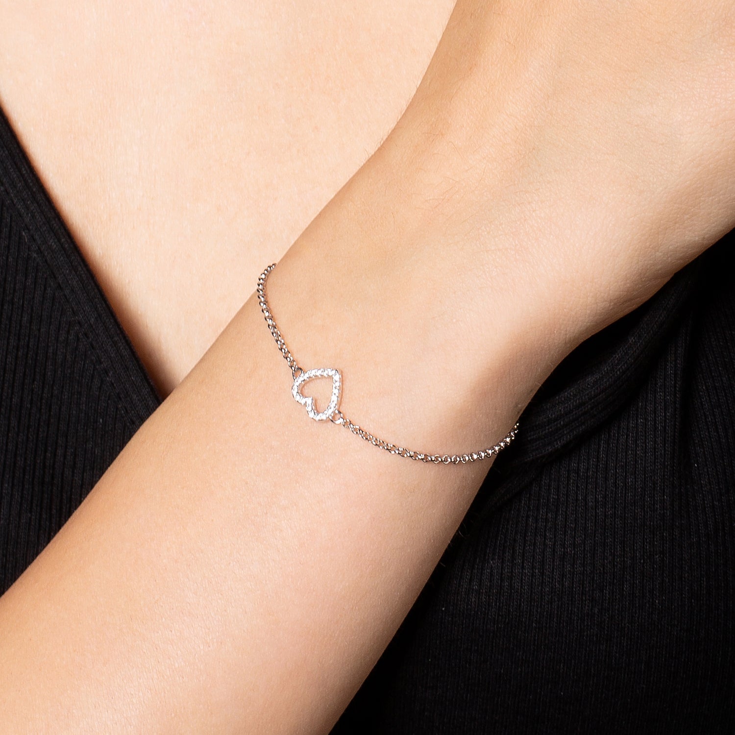 xenox-love-story-armband-xs2784-aus-925-sterlingsilber-mit-herz-zirkonia image 2