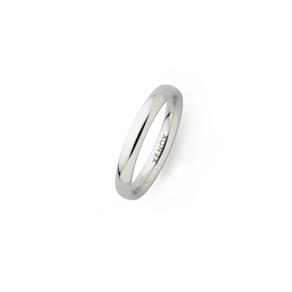 xenox-partnerring-aus-edelstahl-schlichter-bandring image 1