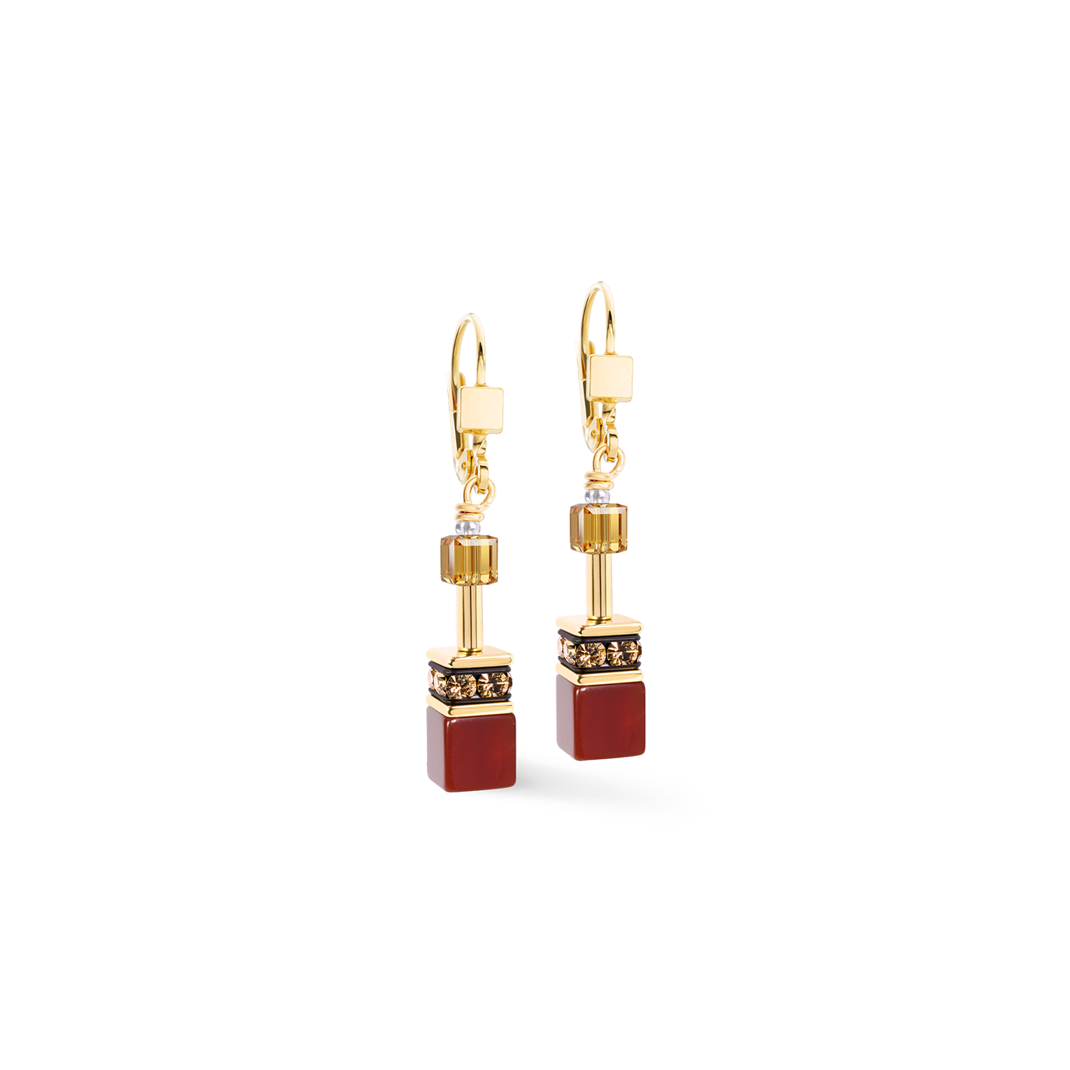 coeur-de-lion-geocube-iconic-precious-ohrh-nger-amber-glow-4-cm image 1