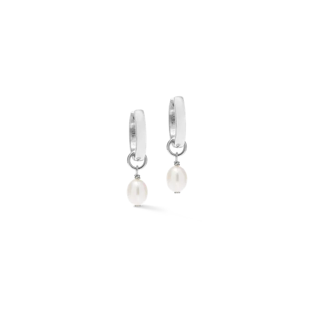 coeur-de-lion-cosmic-pearls-soft-creolen-silber-mit-s-wasserperlen-charm image 1