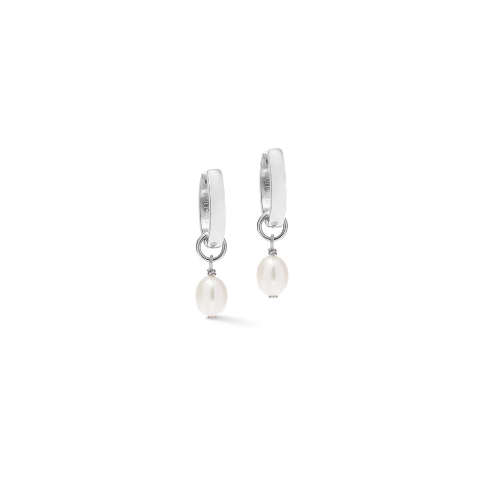 coeur-de-lion-cosmic-pearls-soft-creolen-silber-mit-s-wasserperlen-charm image 1