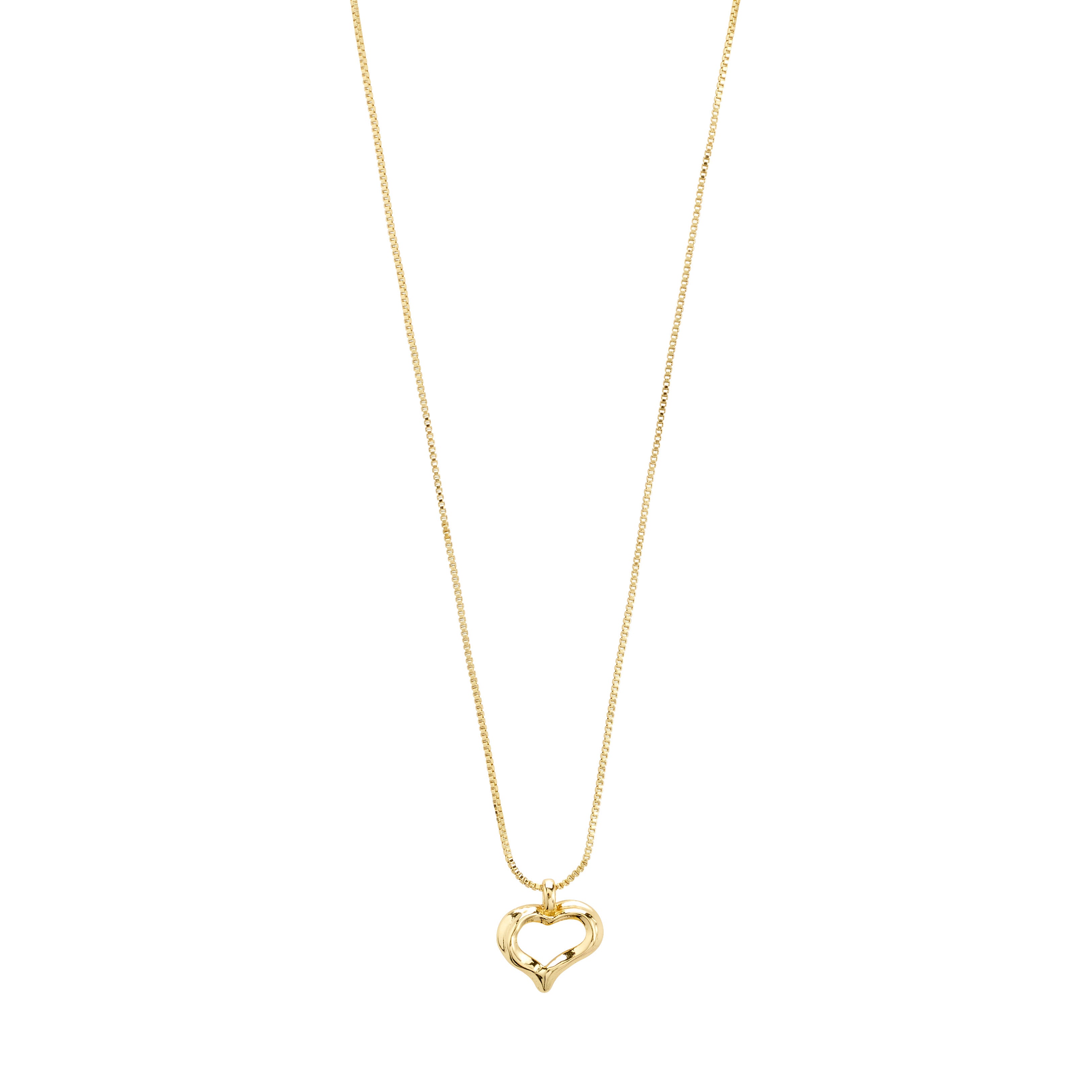 pilgrim-iris-halskette-gold-plated-herzanh-nger-boxkette image 1