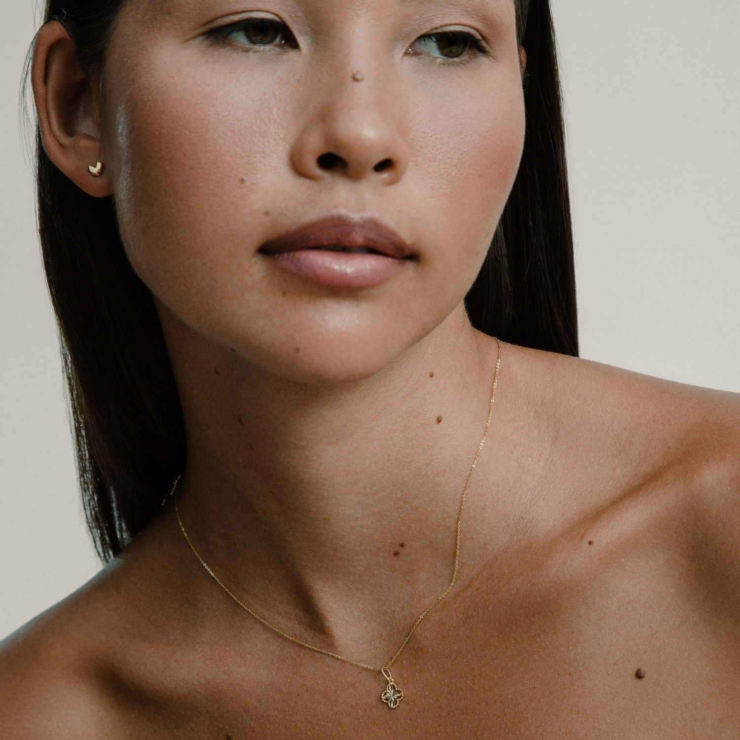 xenox-fine-clover-facet-anh-nger-585-gelbgold image 3