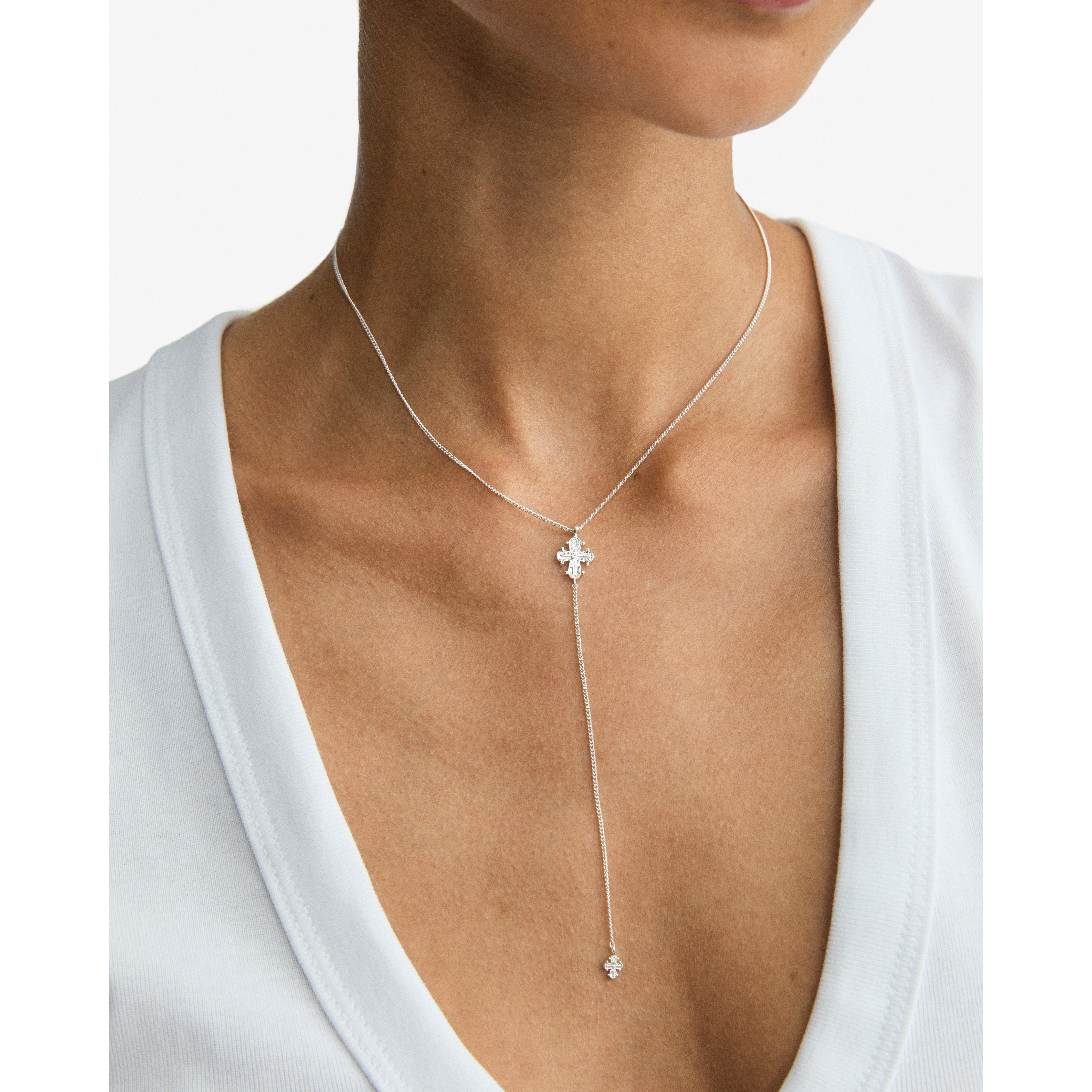pilgrim-dagmar-y-kette-versilbert-mit-dagmar-kreuzen image 3