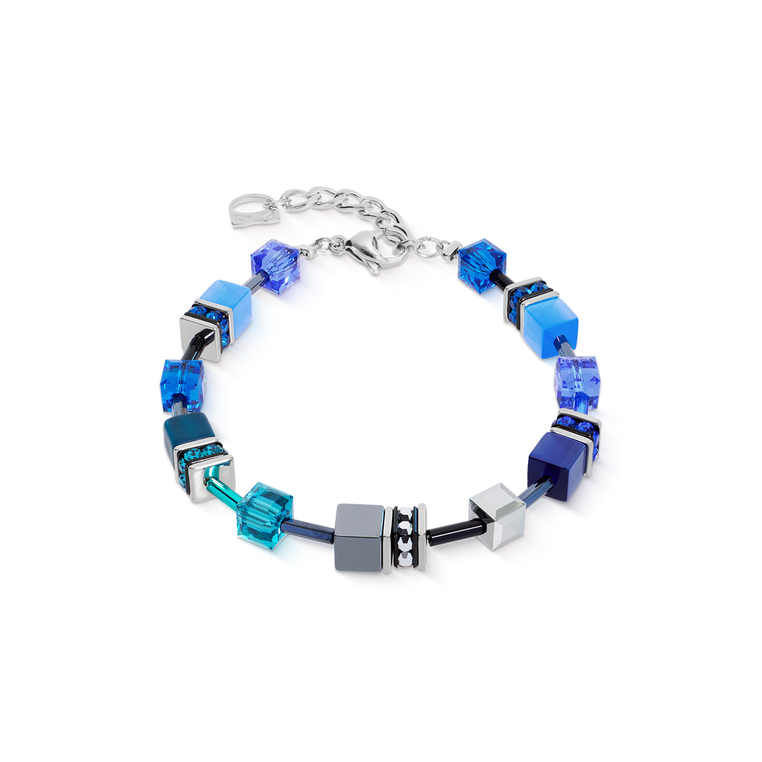 coeur-de-lion-geocube-iconic-armband-azure-spirit-silber image 1