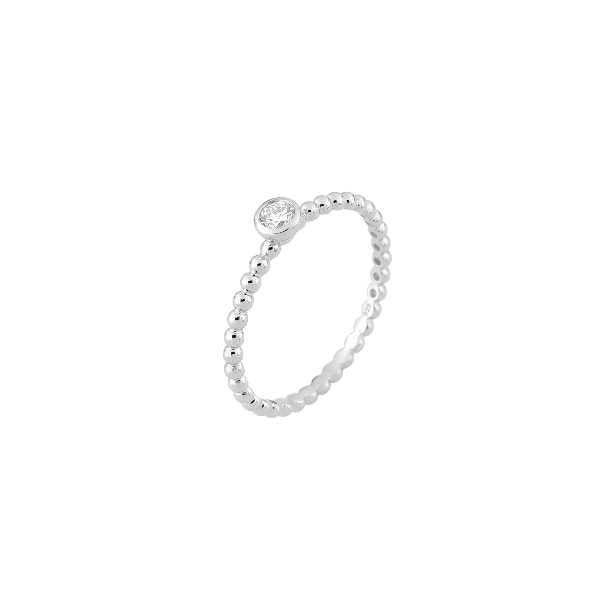 xenox-zarge-dots-ring-925-sterlingsilber-mit-lab-grown-diamonds image 2