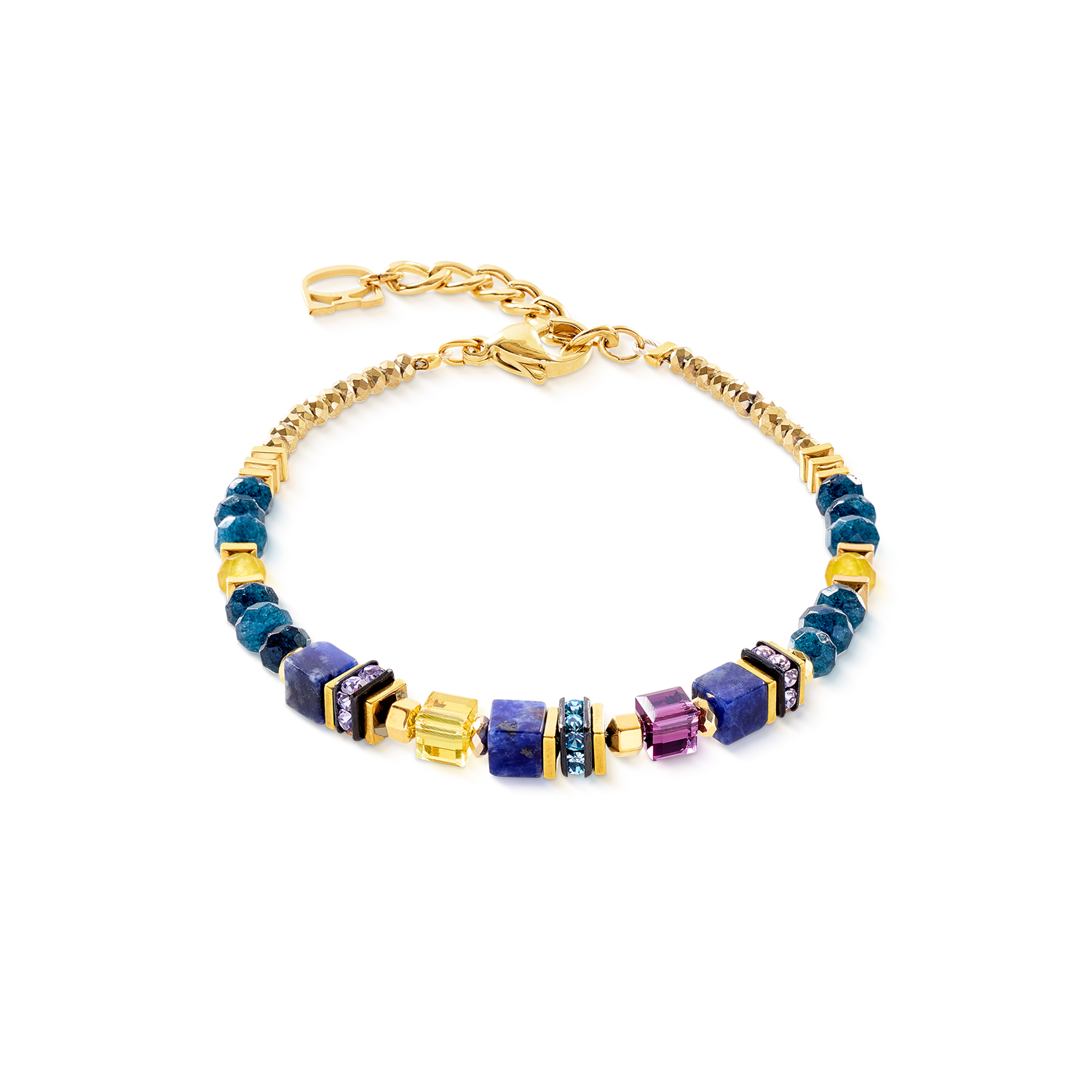 coeur-de-lion-armband-wave-precious-flow-gold-energy image 1