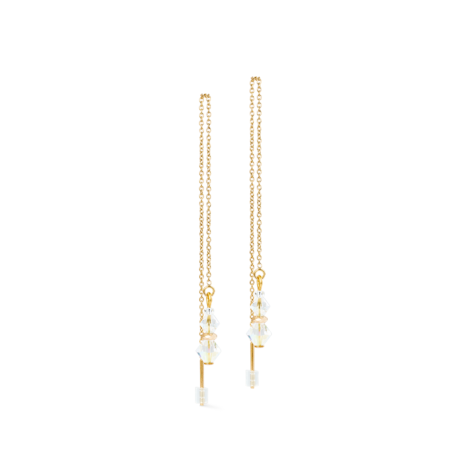coeur-de-lion-dancing-crystals-pure-ohrringe-gold-kristall-chain image 2
