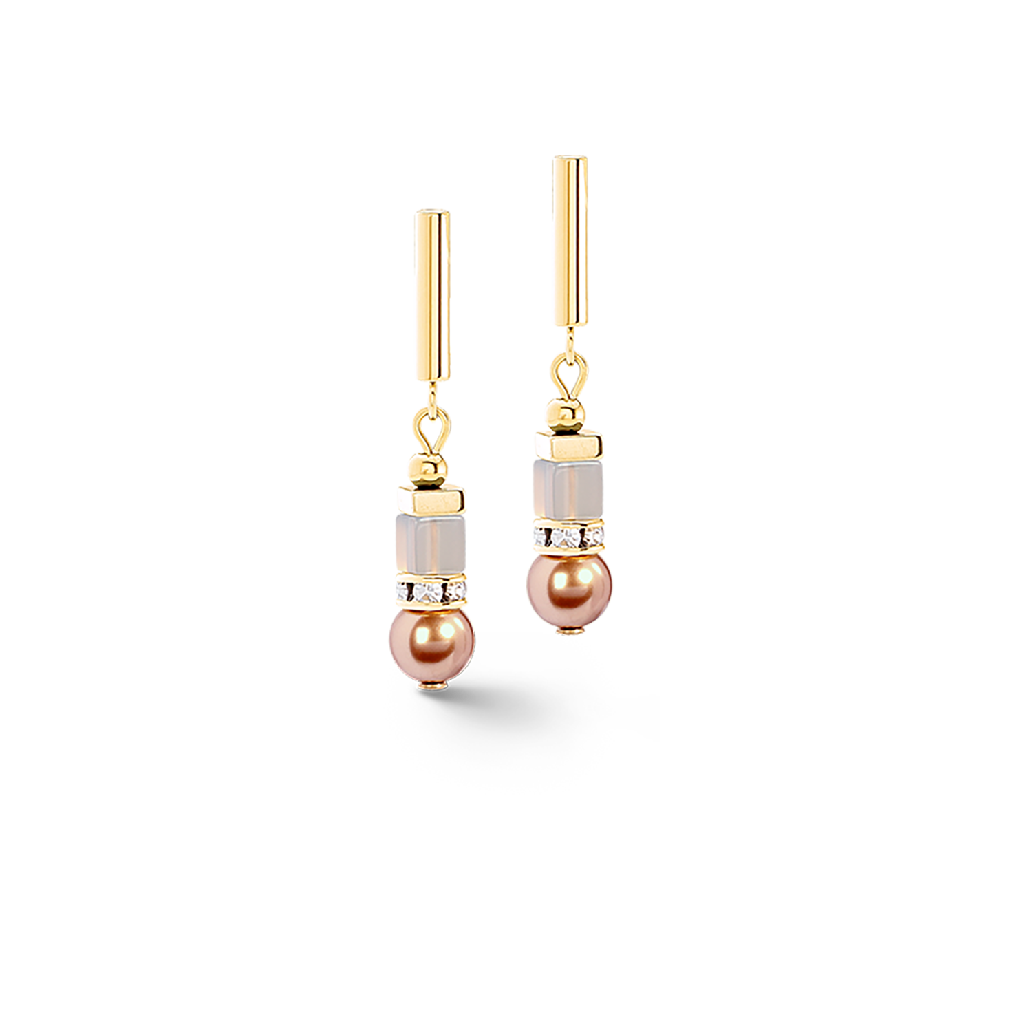 coeur-de-lion-precious-fusion-offset-ohrringe-champagne-blush image 2