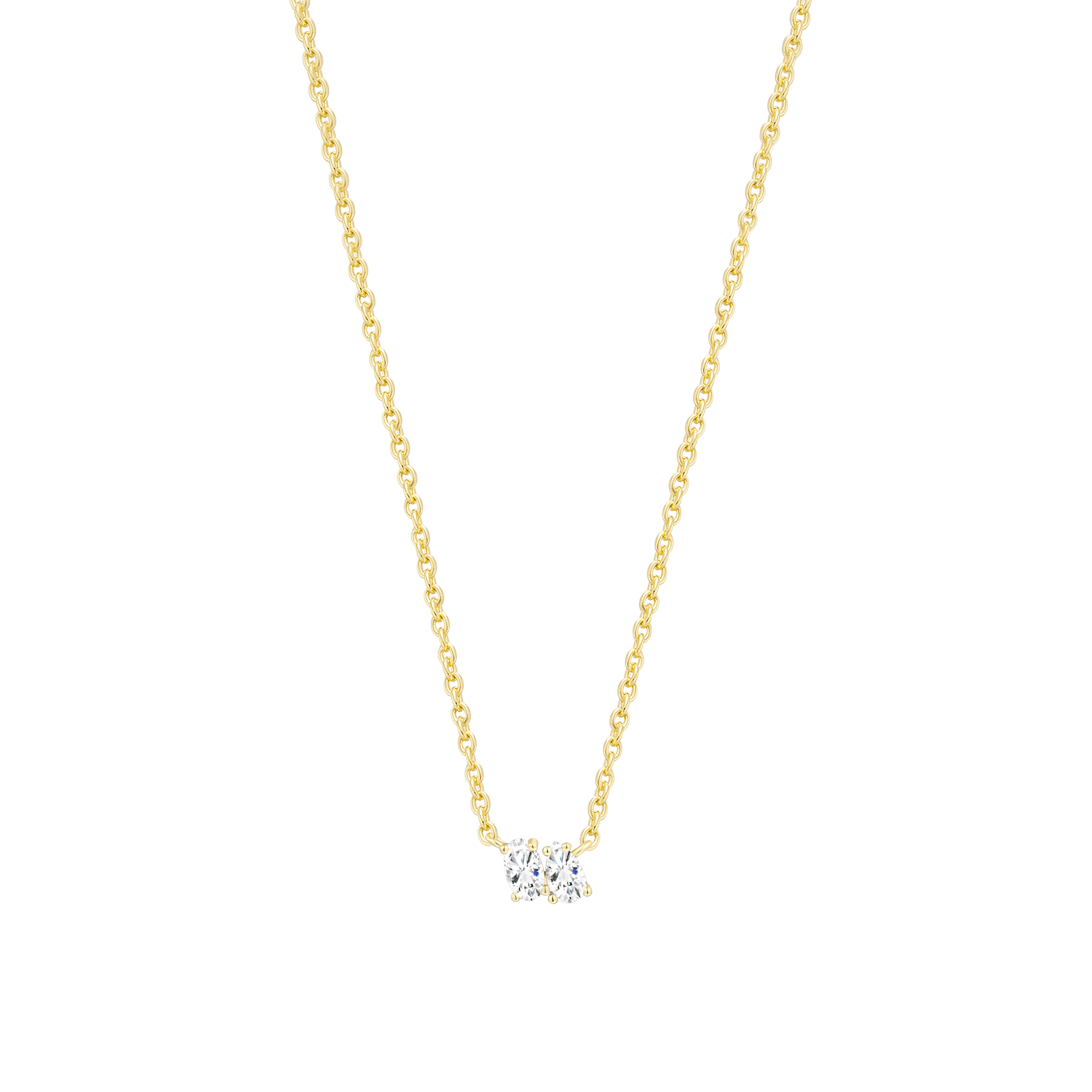xenox-radiant-duo-halskette-925-sterlingsilber-rhodiniert image 2