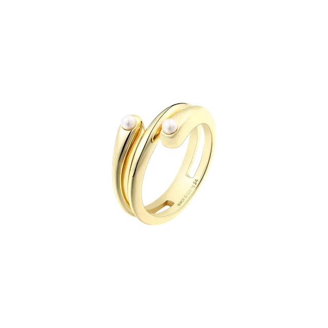 xenox-pearl-sea-ring-925-sterlingsilber-18k-vergoldung-mit-perlen image 1