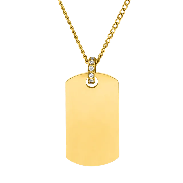purelei-plate-charm-kette-50-55-cm-personalisierbar-mit-gravur-zirkonia image 1